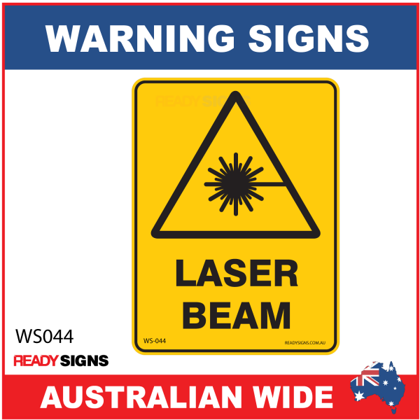Warning Sign - WS044 - LASER BEAM 